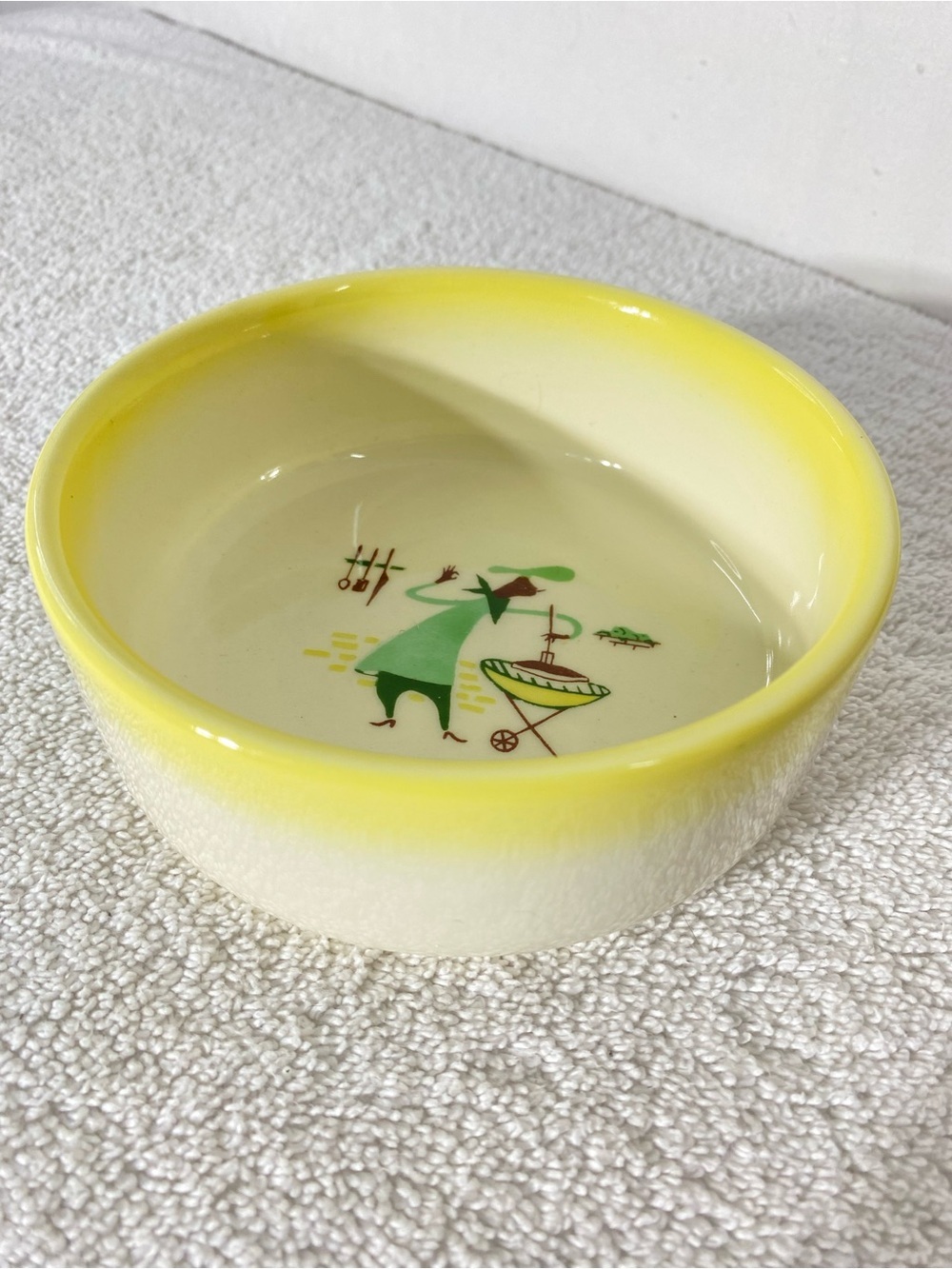 Vintage 1950s MCM Harmony House California Gourmet Ceramic Bowl